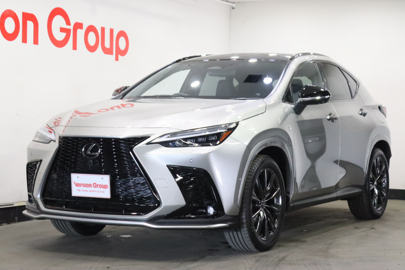 レクサス NX NX350h　Fスポーツ　新車保証継承付　ワンオーナー　禁煙車　本革　パノラマルーフ　三眼LED　デジタルインナーミラー　メモリーナビ　フルセグ　全周囲カメラ　HUD　アドバンスドパーク　BSM　パワーバックドア　20AW
