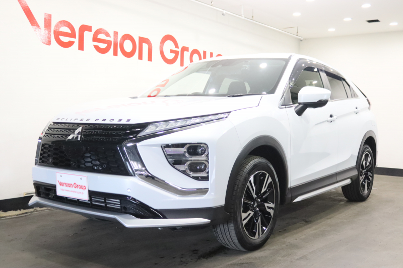 三菱 エクリプスクロス G　4WD　新車保証継承付　ワンオーナー　4WD　ターボ　全周囲カメラ　メモリーナビ　レーダークルコン　クリアランスソナー　レーンアシスト　衝突被害軽減　踏み間違い防止　BSM　ETC　ドラレコ　LED　18AW