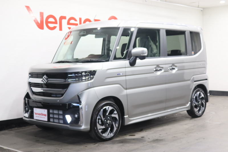 スズキ スペーシア カスタム　ハイブリッド　XSターボ　新車保証継承付　ターボ　メモリ―ナビ　フルセグ　全周囲カメラ　HUD　レーダークルコン　レーンアシスト　衝突被害軽減　シートヒーター　ステアヒーター　オットマン　両側電動スライドドア　15AW