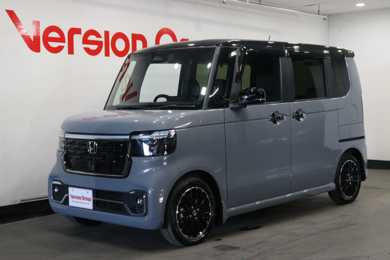 ホンダ N-BOX カスタム　ターボ　コーディネートスタイル　2トーン　新車保証継承付　ターボ　メモリーナビ　フルセグ　バックカメラ　レーダークルコン　クリアランスソナー　レーンアシスト　衝突被害軽減　ドラレコ　ETC　ハーフレザー　シートヒーター　両側PSD