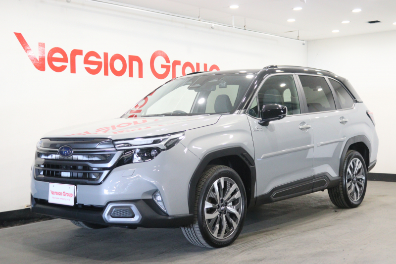 スバル フォレスター プレミアム　S:HEV　EX　新車保証継承付　スマートリアビューミラー　メモリーナビ　フルセグ　全周囲カメラ　レーダークルコン　クリアランスソナー　レーンアシスト　衝突被害軽減　踏み間違い防止　BSM　ETC　ドラレコ　19AW