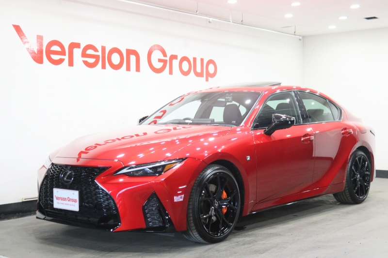 レクサス IS IS300h　Fスポーツ　モードブラック4　新車保証継承付　マークレビンソン　サンルーフ　オレンジキャリパー　メモリーナビ　フルセグ　全周囲カメラ　ベンチレーション　パドルシフト　ETC　社外ドラレコ　LEDライト　オートハイビーム　19AW