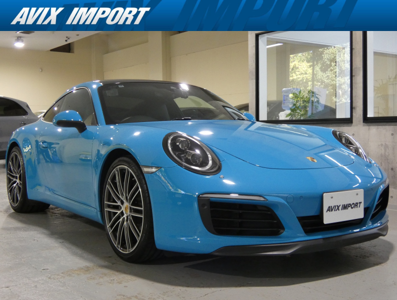 ポルシェ 911(Type991.2) 後期型 右H正規D車 水平対向6気筒ﾂｲﾝﾀｰﾎﾞ 7速PDK ｽﾎﾟｰﾂｸﾛﾉPKG ﾌﾞﾗｯｸ/ﾎﾜｲﾄﾂｰﾄﾝﾚｻﾞｰPKG GTｽﾃｱ ｴﾝﾎﾞｽ加工ﾍｯﾄﾞﾚｽﾄ ｼｰﾄﾋｰﾀｰ&ﾍﾞﾝﾁﾚｰﾀｰ PCMﾅﾋﾞ Bｶﾒﾗ&PAS LEDﾍｯﾄﾞﾗｲﾄ(PDLS+付) ｴﾝﾄﾘｰD 電格ﾐﾗｰ ｽﾎﾟｰﾂｴｸﾞｿﾞｰｽﾄ PASM 純正20AW 禁煙