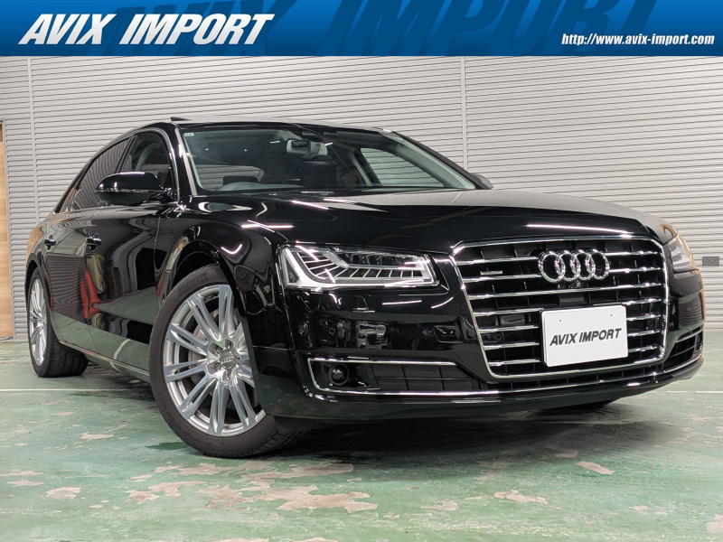 アウディ A8 L4.0TFSI ｸﾜﾄﾛ V8ﾀｰﾎﾞ 後期型 右H正規D車 ｶﾞﾗｽSR 黒革 ｼｰﾄﾋｰﾀｰ＆ﾍﾞﾝﾁﾚｰﾀｰ 4ｿﾞｰﾝAC MMIﾅﾋﾞ BOSEｻｳﾝﾄﾞ ﾘｱｴﾝﾀｰﾃｲﾒﾝﾄ 全周ｶﾒﾗ HUD＆ACC ｻｲﾄﾞ＆ﾚｰﾝｱｼｽﾄ ﾊﾟﾜｰｸﾛｰｼﾞﾝｸﾞD ﾏﾄﾘｸｽLED ｴｱｻｽ 純正20ｲﾝﾁAW