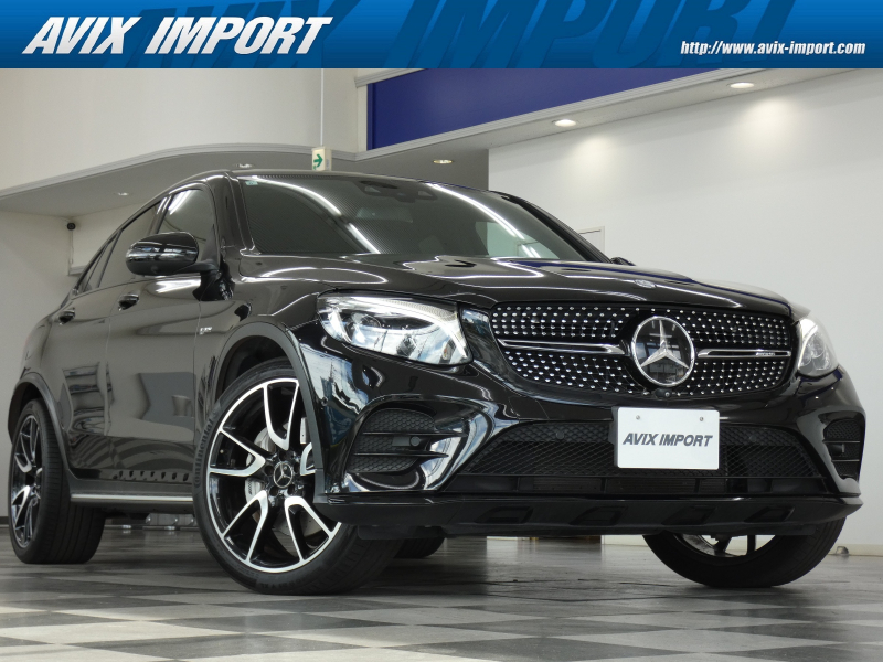 AMG GLC GLC43 4MATIC Coupe ﾚｻﾞｰEXC-PKG ｶﾞﾗｽSR 黒革 全席ｼｰﾄﾋｰﾀｰ 純正HDDﾅﾋﾞ地ﾃﾞｼﾞ Burmesterｻｳﾝﾄﾞ 全周ｶﾒﾗ＆PTS HUD＆ﾚｰﾀﾞｰｾｰﾌﾃｨPKG 純正21ｲﾝﾁAW