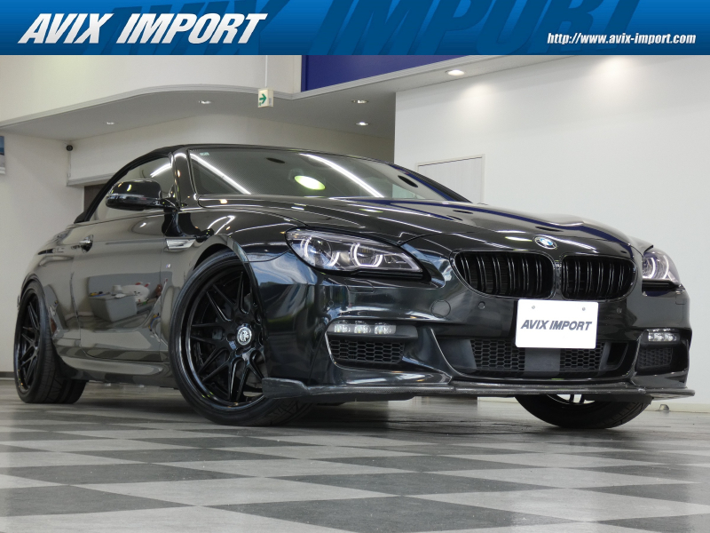 BMW 6シリーズ 640i Cabriolet 後期型 Mｽﾎﾟｰﾂ 右H正規D車 黒幌 茶革 ｼｰﾄﾋｰﾀｰ 純正HDDﾅﾋﾞ地ﾃﾞｼﾞ Bｶﾒﾗ＆PDC LCW ACC ﾄﾞﾗｲﾋﾞﾝｸﾞｱｼｽﾄﾌﾟﾗｽ LEDﾍｯﾄﾞﾗｲﾄ 社外Fﾘｯﾌﾟ 社外21ｲﾝﾁAW