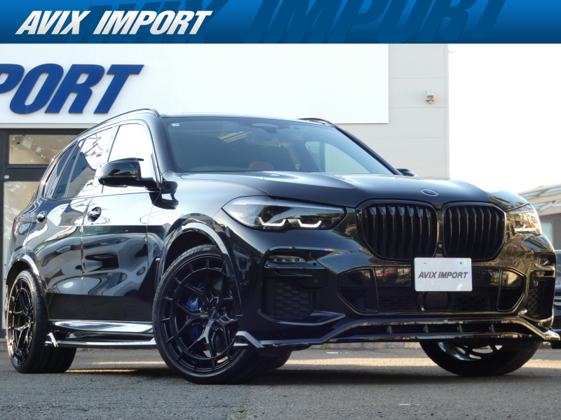 BMW X5 xDrive35d Mｽﾎﾟｰﾂ ｴｱﾛStyle ﾊﾟﾉﾗﾏSR ｺﾆｬｯｸ革 全席ｼｰﾄﾋｰﾀｰ 純正OPｳｯﾄﾞｲﾝﾃﾘｱ 純正ﾅﾋﾞ 3Dﾋﾞｭｰ＆HUD Pｱｼｽﾄ＆Dｱｼｽﾄﾌﾟﾛ LEDﾍｯﾄﾞﾗｲﾄ 電動Rｹﾞｰﾄ 青ｷｬﾘﾊﾟｰ MAXTON DASIGN製ｴｱﾛ＆VOSSEN製22ｲﾝﾁAW 禁煙