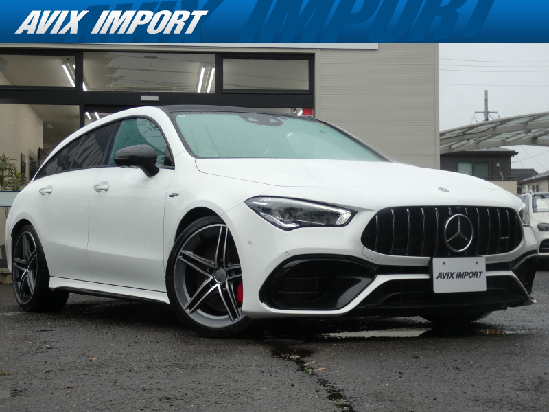 AMG CLAクラス CLA45S 4MATIC+ Shooting Brake AMGﾊﾟﾌｫｰﾏﾝｽ＆AMGｱﾄﾞﾊﾞﾝｽﾄﾞPKG ﾊﾟﾉﾗﾐｯｸSR 灰/黒革 ｼｰﾄﾋｰﾀｰ＆ﾍﾞﾝﾁﾚｰﾀｰ MBUX搭載ﾅﾋﾞ 全周ｶﾒﾗ＆PTS HUD＆ﾚｰﾀﾞｰｾｰﾌﾃｨPKG ﾏﾙﾁﾋﾞｰﾑLEDﾗｲﾄ 赤ｷｬﾘﾊﾟｰ 純正19ｲﾝﾁAW 禁煙