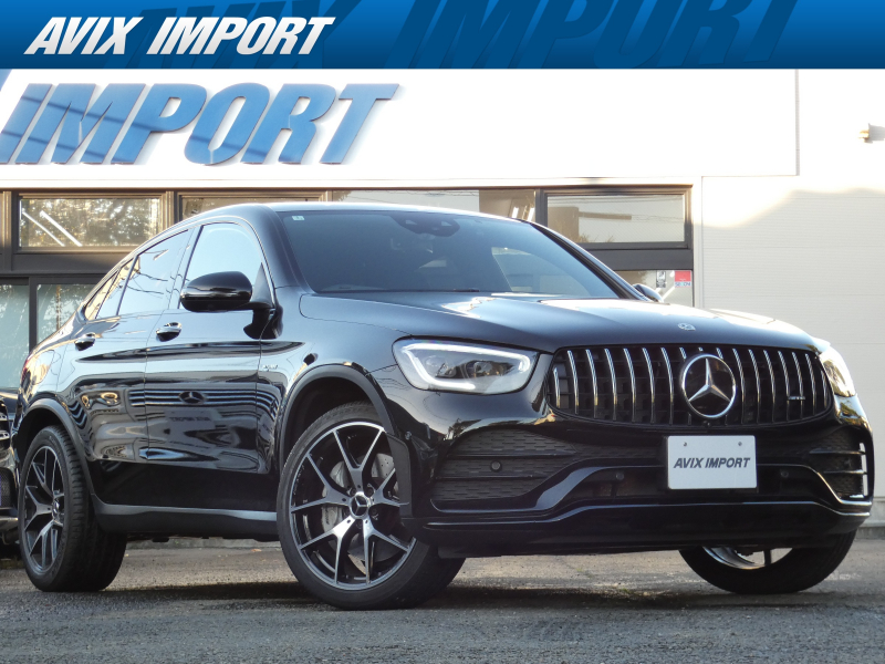 AMG GLC GLC43 4MATIC Coupe 後期型 ﾚｻﾞｰEXC-PKG ｶﾞﾗｽSR 黒革 ｼｰﾄﾋｰﾀｰ＆ﾍﾞﾝﾁﾚｰﾀｰ MBUX搭載ﾅﾋﾞ Burmesterｻｳﾝﾄﾞ 全周ｶﾒﾗ&PTS HUD＆ﾚｰﾀﾞｰｾｰﾌﾃｨPKG ｴｱｻｽ 純正20AW 禁煙車