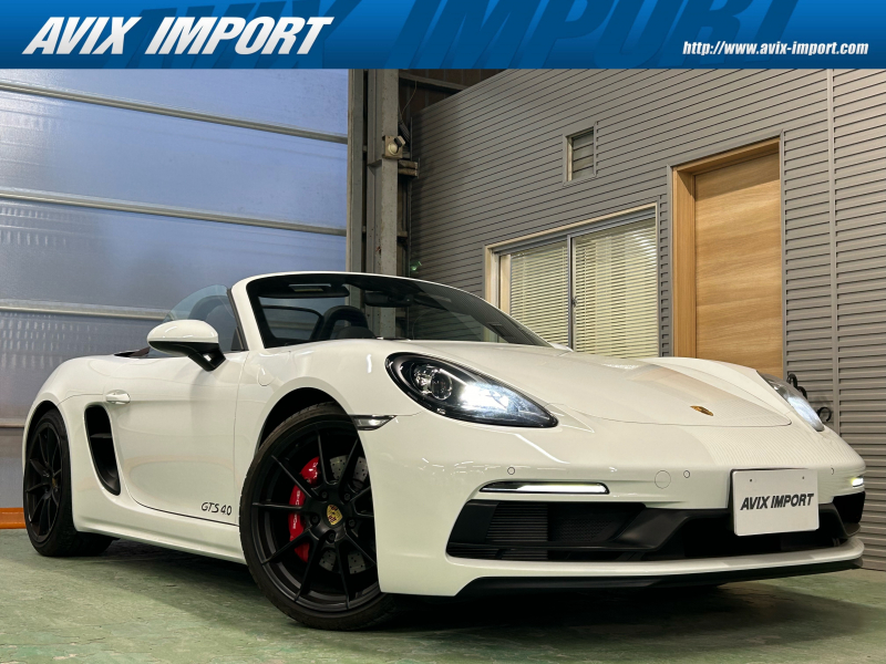 ポルシェ 718 ボクスター GTS 4.0 左H正規D車 6速MT 茶幌 ｽﾎﾟｰﾂｸﾛﾉPKG 専用ｴｸｽﾃﾘｱ&ｲﾝﾃﾘｱ GTｽﾎﾟｰﾂｽﾃｱﾘﾝｸﾞ PCMﾅﾋﾞ Bｶﾒﾗ＆PAS ﾌﾞﾗｯｸ仕上げﾊﾞｲｷｾﾉﾝHL ｽﾎﾟｰﾂｴｸﾞｿﾞｰｽﾄ PASM 赤ｷｬﾘﾊﾟｰ 純正20ｲﾝﾁAW(ﾌﾞﾗｯｸ)