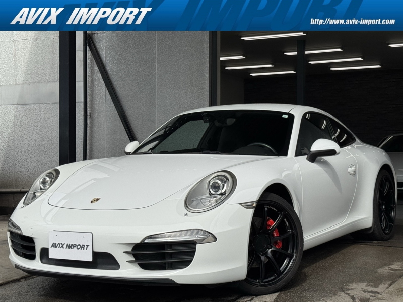 ポルシェ 911(Type991.1) ｶﾚﾗ 前期最終 左H 正規D車 7速PDK 黒革 ｼｰﾄﾋｰﾀｰ 社外ﾌﾛｰﾃｨﾝｸﾞﾅﾋﾞ CarPlay Bｶﾒﾗ ﾊﾞｲｷｾﾉﾝHL ｽﾎﾟｰﾂｽﾃｱﾘﾝｸﾞ 電動格納ﾐﾗｰ 赤ｷｬﾘﾊﾟｰ 社外20ｲﾝﾁAW