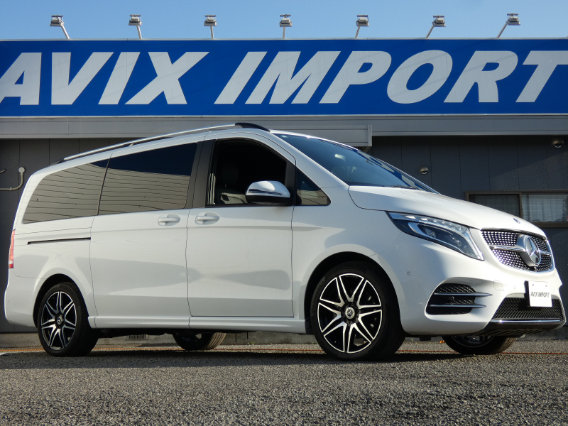 メルセデスベンツ Vクラス V220d AVG ﾛﾝｸﾞ 後期 AMGﾗｲﾝ ｴｸｽｸﾙｰｼﾌﾞｼｰﾄPKG  黒革 ﾊﾟﾉﾗﾐｯｸSR RSP ﾃﾞｨｽﾄﾛ MBUXﾅﾋﾞTV 360° 前後ｼｰﾄﾋｰﾀｰ&後席ﾍﾞﾝﾁﾚｰｼｮﾝ ﾘｱｴｱｺﾝ 3列目ﾍﾞﾝﾁｼｰﾄ Burmester ﾊﾟﾜｰﾊﾞｯｸﾄﾞｱ CarPlay対応 LEDﾗｲﾄ 19AW 禁煙 OPｶﾗｰ