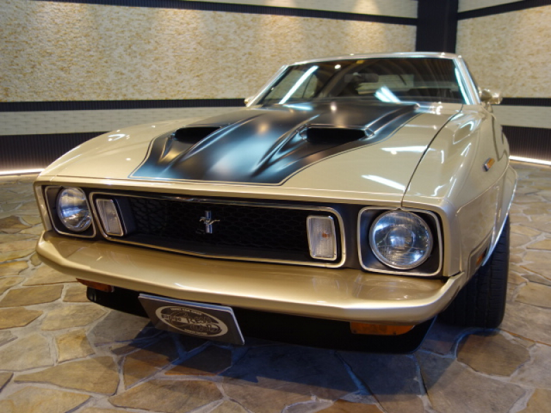 ビンテージ木製看板 FORD検） フォードガレージマスタング