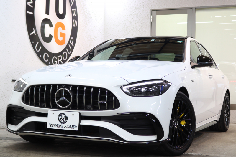 AMG Cクラス C43 4MATIC ﾚｰﾀﾞｰｾｰﾌﾃｨPKG　現行型 BSG搭載 MEｺﾈｸﾄ ｷｰﾚｽｺﾞｰ 黒本革 ﾍﾞﾝﾁﾚｰﾀｰ ﾊﾟﾉﾗﾏSR MBUX ARﾅﾋﾞTV&ｷｬﾝｾﾗｰ ﾌﾞﾙﾒｽﾀｰ ｽﾏﾎ連携 360ｶﾒﾗ PTS DIGITALﾗｲﾄ 自動ﾄﾗﾝｸ ﾜｲﾔﾚｽ充電 ﾘｱｱｸｽﾙｽﾃｱ   9AT　2年保証付
