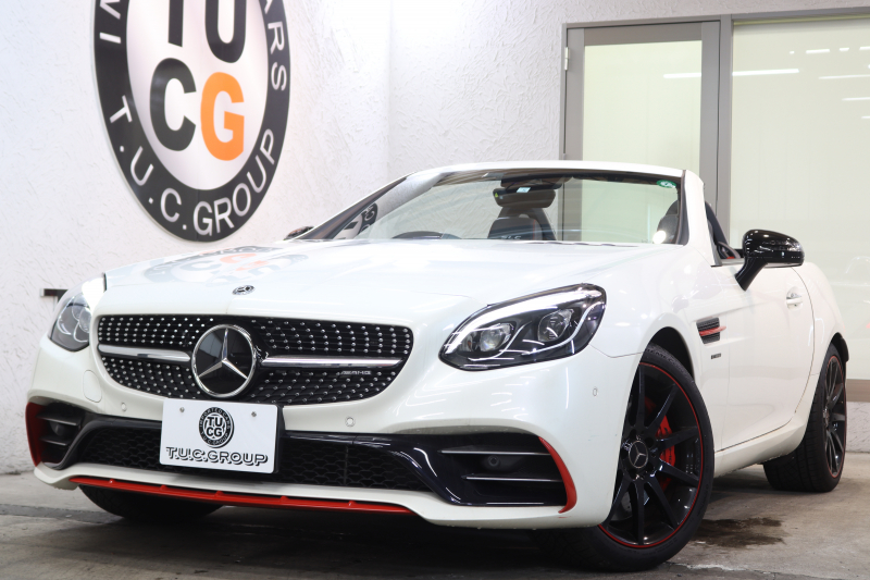 AMG SLC SLC43 ﾚｯﾄﾞｱｰﾄｴﾃﾞｨｼｮﾝ ﾚｰﾀﾞｰｾｰﾌﾃｨPKG　特別仕様車 ｷｰﾚｽｺﾞｰ 専用黒&灰本革 ｼｰﾄﾋｰﾀｰ ｴｱｽｶｰﾌ  ｴｱｶﾞｲﾄﾞ HDDﾅﾋﾞTV ｽﾏﾎ連携 harman/kardon ﾊﾞｯｸｶﾒﾗ PTS LEDﾗｲﾄ 専用AMGｴｱﾛ&18AW AMG強化ﾌﾞﾚｰｷ 9AT　2年保証