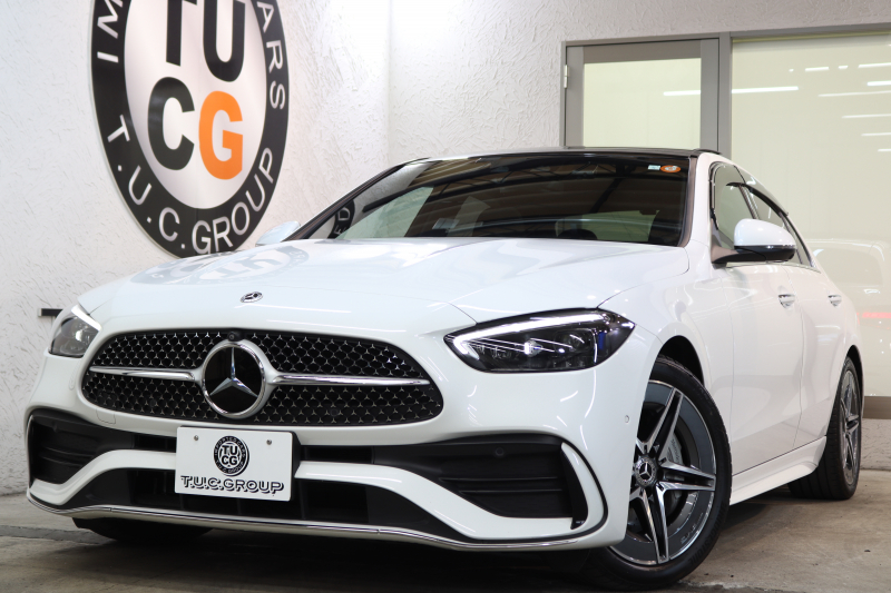 メルセデスベンツ Cクラス C220d AVG AMGﾗｲﾝ ﾚｻﾞｰｴｸｽｸﾙｰｼﾌﾞ&ﾍﾞｰｼｯｸ&ﾚｰﾀﾞｰｾｰﾌﾃｨPKG　ISG搭載 1ｵｰﾅｰ ｷｰﾚｽｺﾞｰ 茶/黒本革 ﾊﾟﾉﾗﾏSR ﾍｯﾄﾞｱｯﾌﾟD MBUXﾅﾋﾞTV&ARﾅﾋﾞ ｽﾏﾎ連携 360ｶﾒﾗ PTS LEDﾗｲﾄ AMGｴｱﾛ&18AW 9AT　2年保証