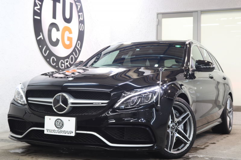 AMG Cクラス C63ｽﾃｰｼｮﾝﾜｺﾞﾝ ﾚｰﾀﾞｰｾｰﾌﾃｨPKG　ｷｰﾚｽｺﾞｰ 黒本革 ﾊﾟﾉﾗﾏSR ﾍｯﾄﾞｱｯﾌﾟD HDDﾅﾋﾞTV BT音楽 ﾌﾞﾙﾒｽﾀｰ ﾊﾞｯｸｶﾒﾗ PTS LEDﾗｲﾄ ﾊﾝｽﾞﾌﾘｰA AMG専用装備&ﾁｭｰﾆﾝｸﾞﾀﾞｲﾅﾐｯｸｾﾚｸﾄ　2年保証