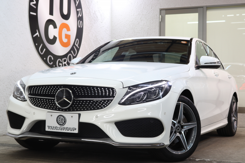 メルセデスベンツ Cクラス C200 AVG AMGﾗｲﾝ ﾚｰﾀﾞｰｾｰﾌﾃｨPKG　中期 C43仕様 ｷｰﾚｽｺﾞｰ 黒革 HDDﾅﾋﾞTV BT音楽 ﾊﾞｯｸｶﾒﾗ PTS DSRC LEDﾍｯﾄﾞﾗｲﾄ AMGｴｱﾛ&18AW C43ｸﾞﾘﾙ ﾄﾗﾝｸｽﾎﾟｲﾗ- ｴｸﾞｿﾞｰｽﾄｴﾝﾄﾞ ﾀﾞｲﾅﾐｯｸS ｴｱｻｽ 9AT　2年保証