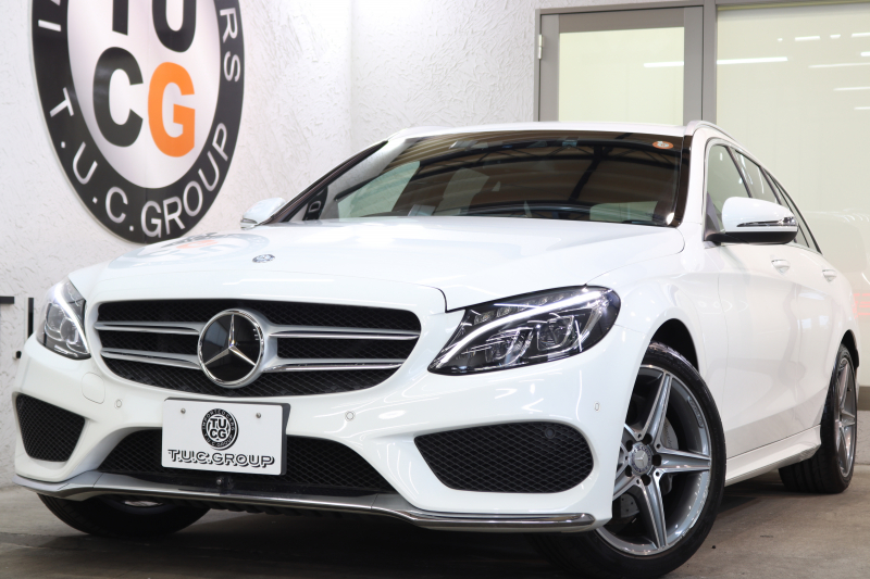 メルセデスベンツ Cクラス C200ｽﾃｰｼｮﾝﾜｺﾞﾝ ｽﾎﾟｰﾂ 本革仕様 ﾚｰﾀﾞｰｾｰﾌﾃｨPKG　ｷｰﾚｽｺﾞｰ 赤本革 HDDﾅﾋﾞTV BT音楽 ﾊﾞｯｸｶﾒﾗ PTS LEDﾗｲﾄ ﾊﾝｽﾞﾌﾘｰA AMGｴｱﾛ&18AW ﾀﾞｲﾅﾐｯｸS ｴｱｻｽ 7AT　2年保証