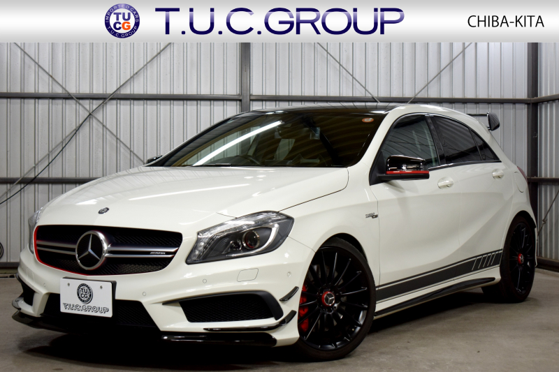 AMG Aクラス A45 4ﾏﾁｯｸ ｴﾃﾞｨｼｮﾝ1 400台限定 ｾｰﾌﾃｨP 360馬力 ﾋｰﾀｰ黒革 AMGﾊﾟﾌｫｰﾏﾝｽｼｰﾄ&ｽﾃｱﾘﾝｸﾞ 専用ｴｱﾛ19AW 専用ｲﾝﾃﾘｱ 赤ｷｬﾘﾊﾟｰ ﾃﾞｨｽﾄﾛ ﾌﾞﾗｲﾝﾄﾞｽﾎﾟｯﾄ CPA+ HDDﾅﾋﾞTV Bｶﾒﾗ 2年保証