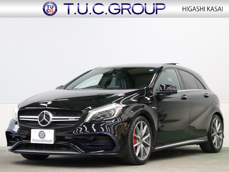 AMG Aクラス A45 4MATIC ﾚｰﾀﾞｰSP　後期 黒革 ﾊﾟﾉﾗﾏSR 純正ﾅﾋﾞ TV Bｶﾒﾗ Carplay LEDﾊﾟﾌｫｰﾏﾝｽﾍｯﾄﾞﾗｲﾄ AMGｻｽﾍﾟﾝｼｮﾝ AMGﾊﾟﾌｫｰﾏﾝｽｴｸﾞｿﾞｰｽﾄ AMG強化ﾌﾞﾚｰｷ AMGｴｱﾛ&18ｲﾝﾁAW　2年保証付