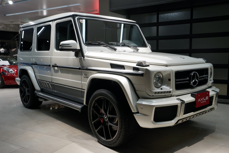 AMG Gクラス G63　エディション463　限定52台（designoミスティックホワイトⅡ）　21インチAW　カーボン調レザーシート　ステンレスアンダーカバー