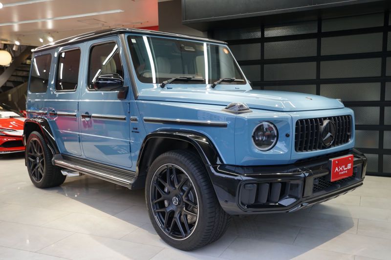 AMG Gクラス G63　AMG特別オーダー　ヴィンテージブルー/オプシディアンブラック　AMGナイトパッケージ　MANUFAKTURプラチナホワイト　1オーナー　右ハンドル