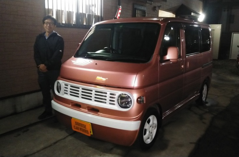 ホンダ バモス 横浜市のnさん バモス Cal キャルルック カスタム車納車です サンライズ カーワークス 中古車検索サイト バーチャルカーショップ