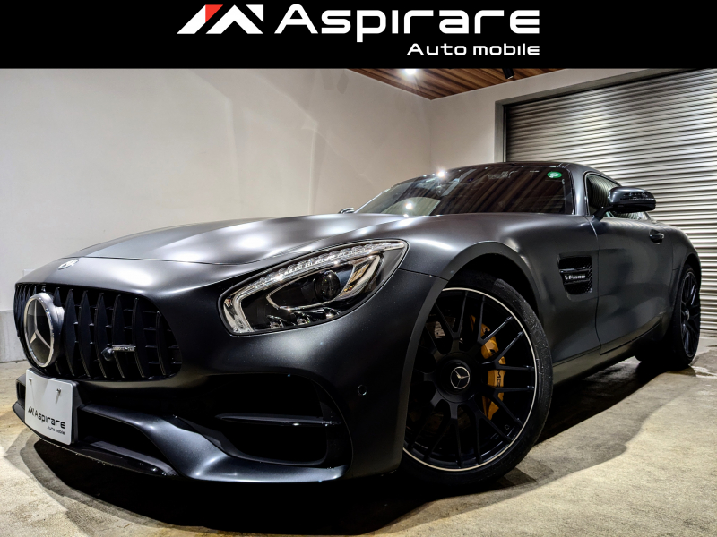 AMG GT 4.0 V8 後期ルック　マットブラック　パナメリカーナグリル　CarPlay対応モニター　フルセグTV　GTウィング　Burmesterサウンド　AMGパフォーマンスシート