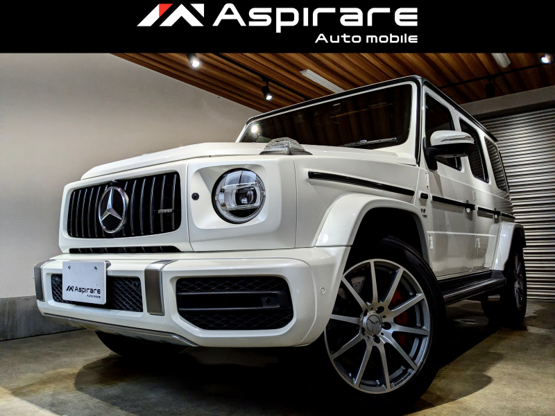 AMG Gクラス G63　V8エンジン　ブラックレザーシート　全席シートヒーター　Burmesterサウンド　AMG20インチアルミホイール　レッドキャリパー　ナビTV　全方位カメラ　CarPlay対応