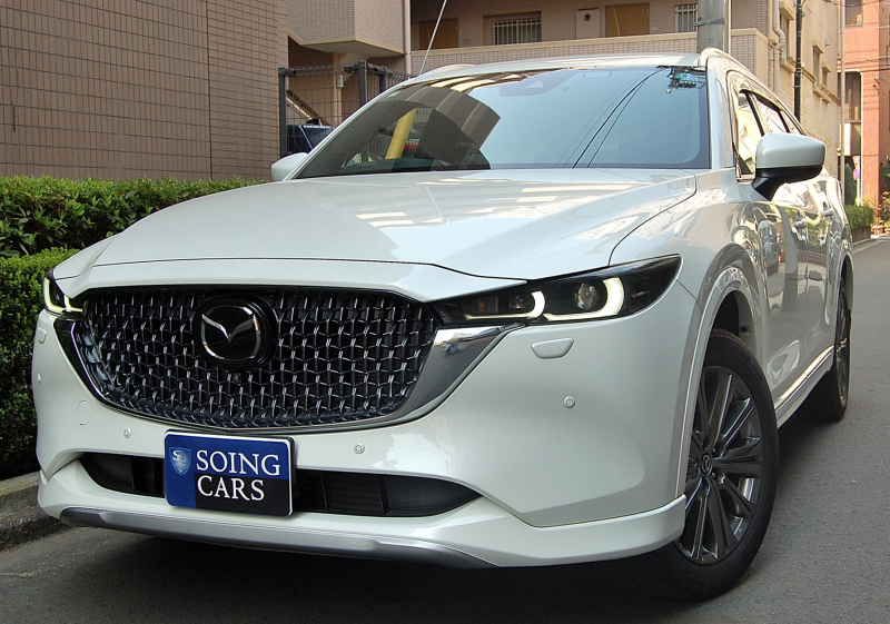 マツダ CX-8 25T エクスクルーシブモード 4WD 6人乗り 後期型 黒革 禁煙車 車検R10年1月