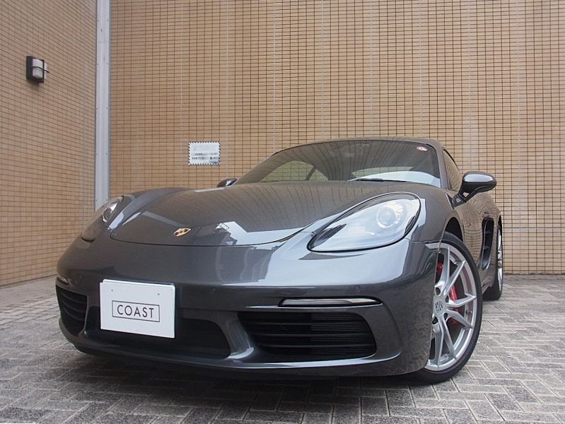 ポルシェ 718 ケイマン ケイマンS  PDK ブラック×ベージュレザー シートヒーター カレラS20インチAW PCMナビ carplay対応 Bluetoothレッドキャリパー ドラレコ