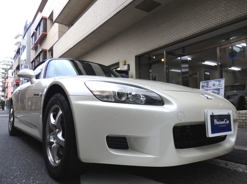 ホンダ S2000 2.0 Type-V 6MT Diamond-WhitePearl Red-leather-Interior VGS LSD ABS TAKANEZAWA-Model Built-inGarage