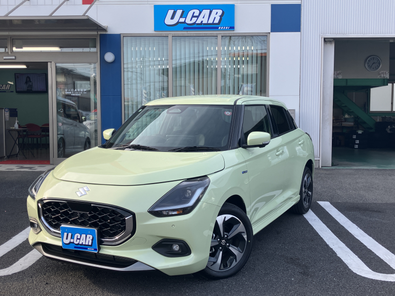 スズキ スイフト ハイブリッドMZ　全方位モニター付メモリーナビ装着車・衝突軽減ブレーキ・クルコン・LEDライト・シートヒーター・走行1,000キロ台・禁煙車