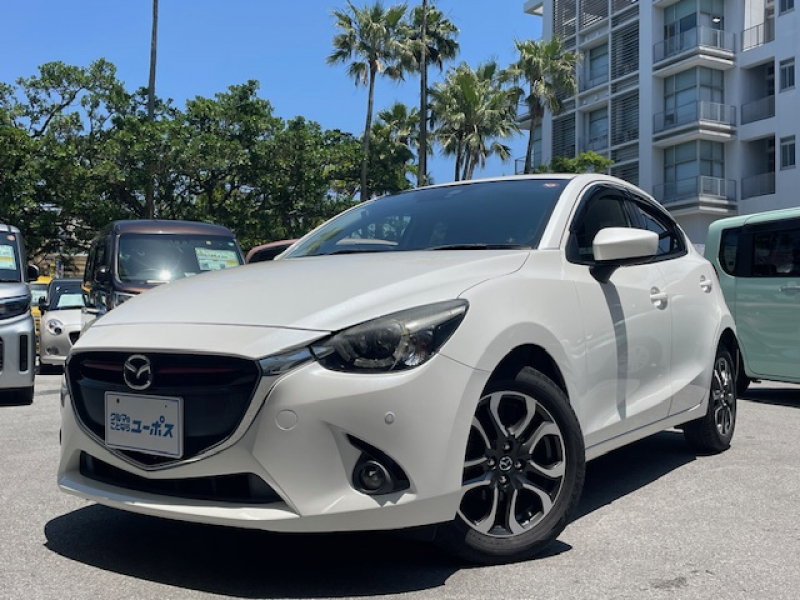 マツダ デミオ Xツーリング　OP5年保証対象車　ヘッドアップディスプレイ　コーナーセンサー　純正ナビ　ステアリングスイッチ
