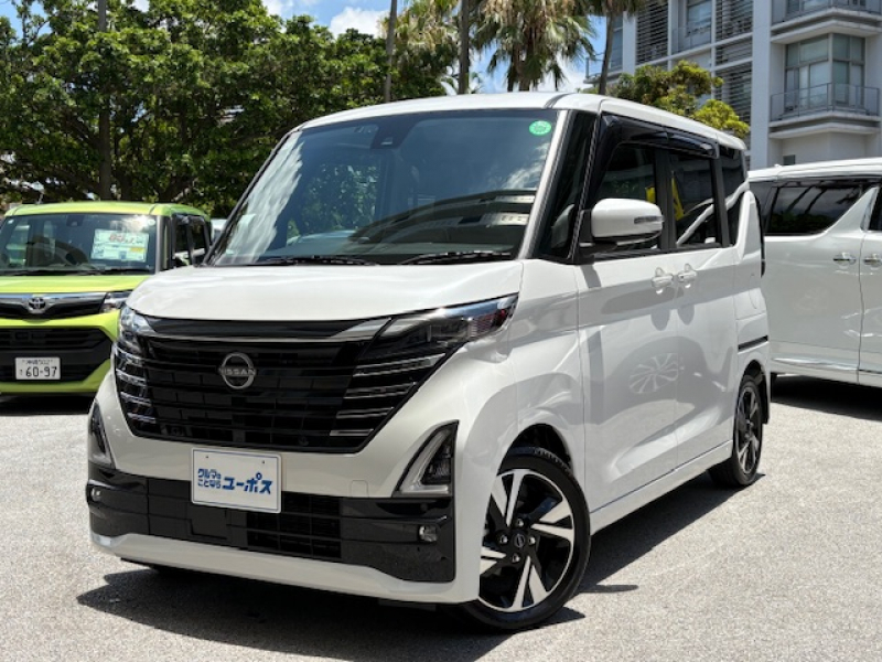 日産 ルークス ハイウェイスターGターボプロパイロットエディション　OP10年保証対象車　走行540km　アラウンドビューモニター　純正9インチナビ　黒革シート　両側パワースライドドア