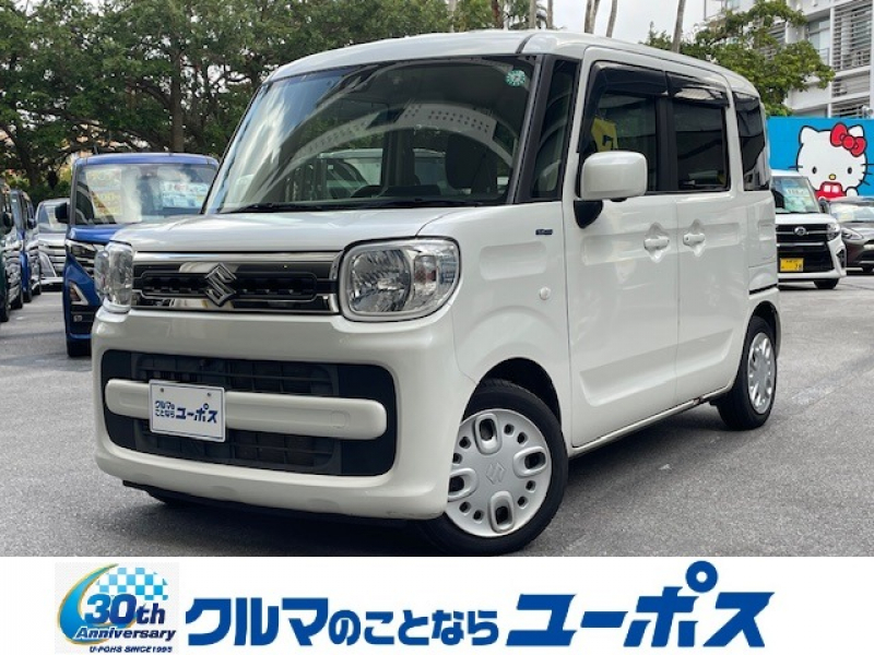 スズキ スペーシア ハイブリッドXOP5年保証対象車　両側パワースライドドア　全方位モニター　レーダーブレーキサポート