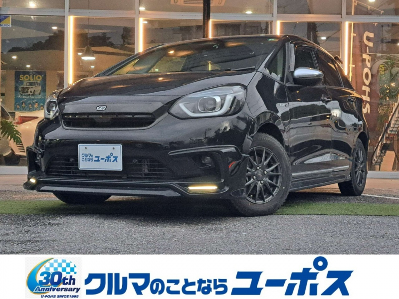 ホンダ フィット ハイブリッド　eHEVリュクス　OP10年保証対象車　無限エアロ　ドラレコ前後　ハーフレザー　純正ナビ　オートLEDヘッドライト