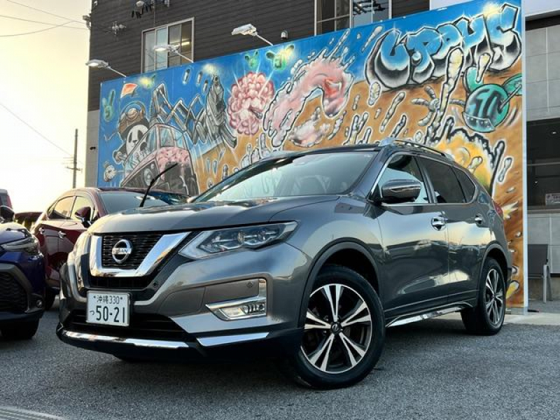 日産 エクストレイル 20X　OP5年保証対象車　全周囲カメラ　クリアランスソナー　オートクルーズコントロール　衝突被害軽減システム　ナビ　オートライト　電動リアゲート　アルミホイール　スマートキー　電動格納ミラー　ETC