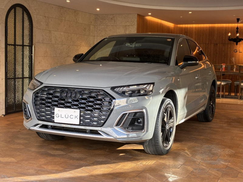 アウディ Q5 スポーツバック40TDIクワトロSライン 4WD　40TDIクワトロ　Sライン　2.0ディーゼルターボ　4WD　　レザーシート　シートH　　純正10.1型ナビ　全方位モニター　パワーバック　純正19AW　シーケンシャルウィンカー　衝突軽減　LEDヘッドライト　フォグ