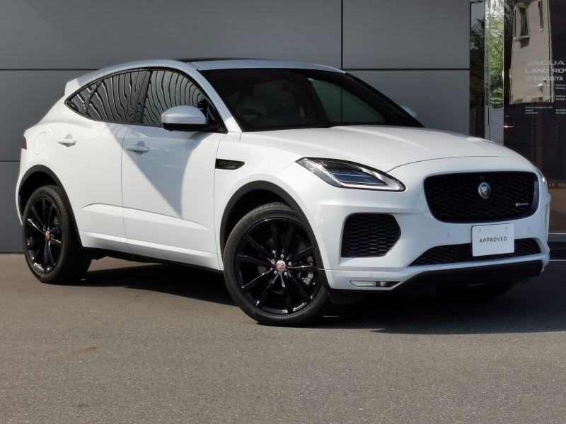 ジャガー E-PACE RダイナミックHSE2.0L P250 4WD 1オーナー 禁煙車 ガラスルーフ 20インチAW マトリックスLEDヘッドランプ ブラックパック メリディアン ハンドルヒーター ハンズフリーパワーテールゲート コールドパック アンビエントライト オートハイビーム フォグランプ