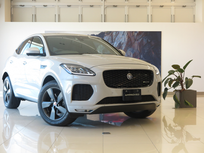 ジャガー E-PACE RダイナミックS2.0L D180 4WD ドライブプロパック ACC  Fシートヒーター  アダプティブクルーズ  ブラインドスポット  レーンキープ  パワーテールゲート  ブラックエクステリア  OP19インチ「スタイル5049」 サテンダークグレー 10Way電動フロントシートヒーター付