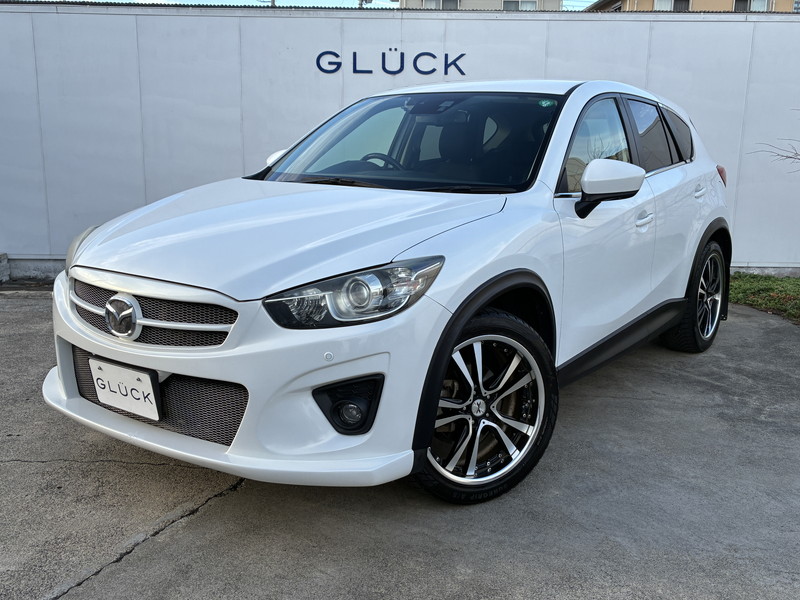 マツダ CX-5 カスタム車両/社外エアロ/社外20AW/純正アルミ,スペアキー付属有/ダウンサス/ダイヤトーンナビ/フルセグTV/Bluetooth接続/バックカメラ/JAOSマッドガード/クルーズコントロール/ETC/HIDライト