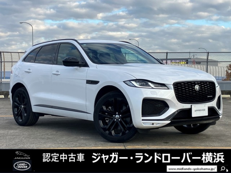ジャガー Fタイプ RダイナミックHSE2.0L P400e 4WD 1オーナー 固定式パノラミックルーフ コールドクライメイトパック 禁煙車 ブラックエクステリアパック 21インチ 5105 グロスブラック ワイヤレスデバイスチャージング11.4インチタッチスクリーン ブラックルーフレール　リアシートリモートリリースレバーMeridian