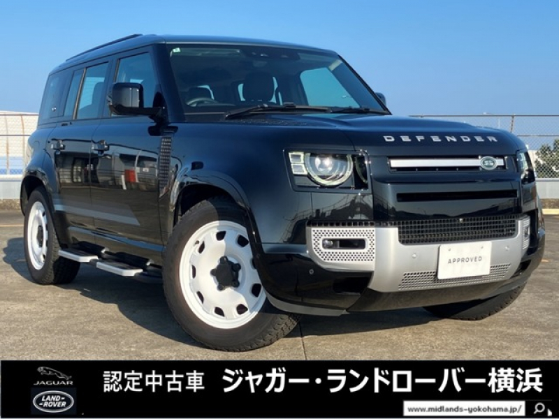 ランドローバー ディフェンダー 110カウンティEXT-P CURATED FOR JAPAN 4WD 限定80台 1オーナー エアサスペンション 20インチスタイル9013グロスホワイトフィニッシュホイール トレッドプレートイルミネーション機能カウンティグラフィック付 シートヒーター コールドクライメートパック