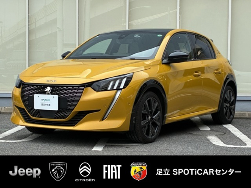 プジョー 208 GT　認定中古車　ガラスルーフ　AppleCarPlay　アクティブクルーズコントロール　レーンポジショニングアシスト　ステアリングパドルシフト　バックカメラ　LEDヘッドライト　ETC 　ドライブレコーダー　シートヒーター　