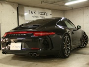 ポルシェ 911(Type991) カレラ4 PDK D車 希少左H SPクロノPKG SPエグゾースト ブラックレザー 全ディーラー整備 ワイドボディ（カレラ＋40mm）禁煙 室内保管車の中古車