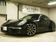 ポルシェ 911(Type991) カレラ4 PDK D車 希少左H SPクロノPKG SPエグゾースト ブラックレザー 全ディーラー整備 ワイドボディ（カレラ＋40mm）禁煙 室内保管車の中古車