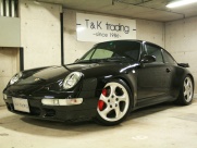 ポルシェ 911(Type993) ターボ 4WD 96年モデル ミツワD車 希少ブラックM H30/4エンジンオーバーホール済 記録21枚 禁煙室内保管の中古車