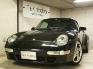 ポルシェ 911(Type993) ターボ 4WD 96年モデル ミツワD車 希少ブラックM H30/4エンジンオーバーホール済 記録21枚 禁煙室内保管の中古車